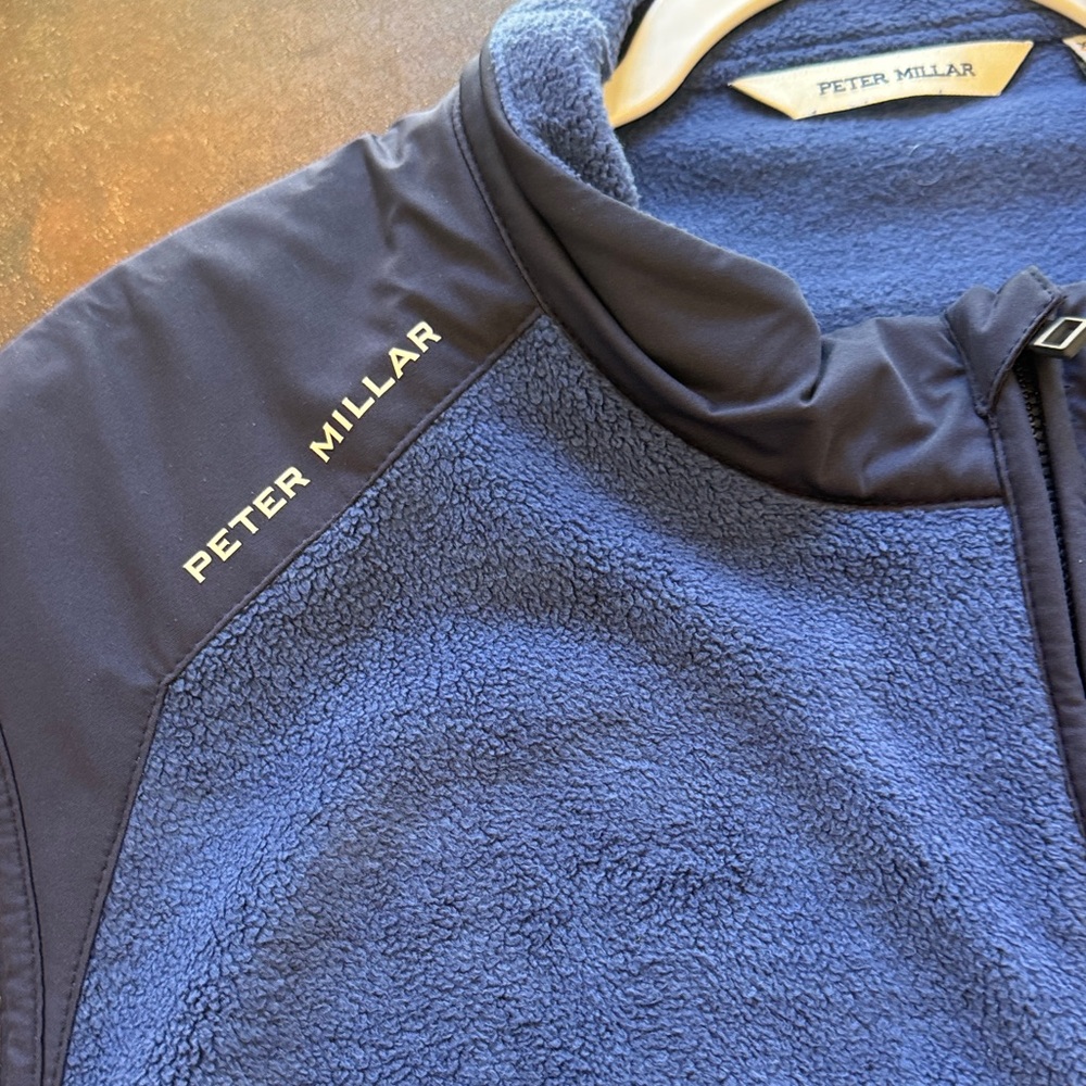 Peter Millar Navy Fleece Vest - Picture 4 of 7